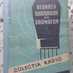 REDAREA DISCURILOR DE GRAMOFON-D.D. GRIGORESCU