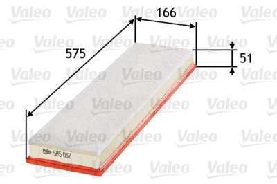VALEO 585067 Filtru aer foto
