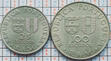 Set 2 monede Madeira 25, 100 escudos 1981 - Madeira&#039;s Regional Autonomy - A029, Europa