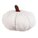 Cumpara ieftin Dovleac Halloween decorativ poliester alb maro &Oslash; 30x18 cm