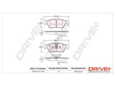 Dr!ve+ DP1010.10.1039 set placute frana,frana disc