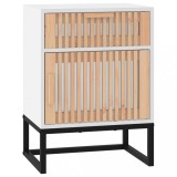 Cumpara ieftin Noptiera, alb, 40x35x55,5 cm, lemn prelucrat