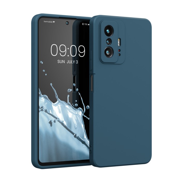 Husa pentru Xiaomi 11T / 11T Pro, Silicon, Albastru, 56573.57, kwmobile