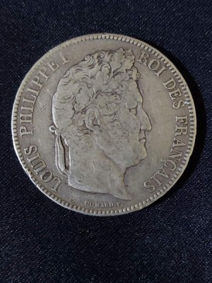 Franța 1833 W - 5 Franci - Monedă de argint #2 foto