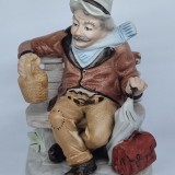 Betiv pe banca - bibelou portelan vechi, vintage