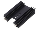 Radiator extrudat aripioare negru 50.8mm x 35mm