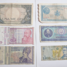 Lot bancnote vechi românești