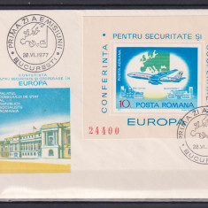 ROMANIA 1977 FDC. LP. 939