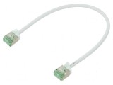 Cablaj Patch Cord U/FTP Cat 8.1 LSZH Alb 0,25m 32AWG, Goobay