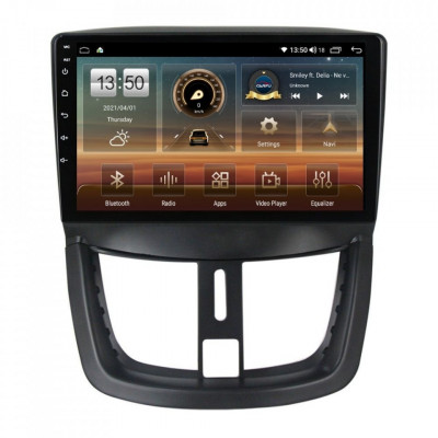 Navigatie dedicata cu Android Peugeot 207 2006 - 2015, 6GB RAM, Radio GPS Dual foto