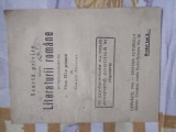 Scurta privire asupra Literaturi Romane 1940
