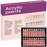 Set 24 culori acrilice Maaleo, 12 ml/tub, pentru pictura