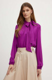 Joseph Ribkoff bluza femei, culoarea violet, neted, 243022