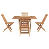 Cumpara ieftin Set de masa pentru gradina Maro Lemn Teak Solid