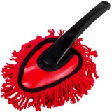 Perie Curățare Auto, Model Standard, Culoare Roșu cu M&acirc;ner Negru, Dimensiuni 18x13cm
