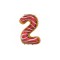 Balon folie aniversare cifra 78 cm-Tip Model 2