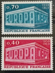 BC245, Franta 1969, serie europa cept foto