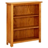 Cumpara ieftin Biblioteca cu 3 rafturi, 70 x 22,5 x 82 cm, lemn masiv stejar