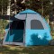 Gossi cort de camping cabana 4 persoane albastru cu eliberare rapida