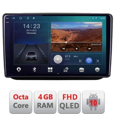 Navigatie Skoda Fabia 2 2009-2014 Android Ecran QLED octa core 4+64 carplay android auto KIT-fabia2+EDT-E310V3 CarStore Technology foto
