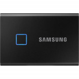 SSD Extern Samsung T7 Touch, 1TB, USB-C 3.1, Senzor de amprenta (Negru)