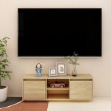 Comodă TV, 110x30x40 cm, lemn masiv de pin