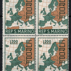 SAN MARINO 1967 - Timbre EUROPA / serie completa in bloc MNH