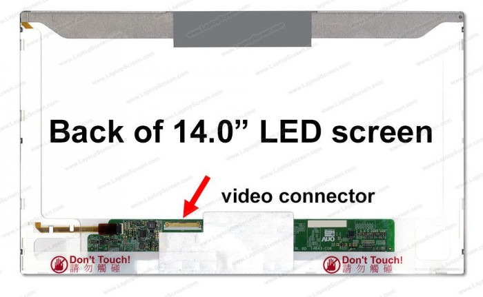 Display laptop 14 inch LED 40 pin HD+ cod B140RW03 V.1