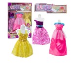 Set rochii pentru papusi si accesorii, multicolor, 32.5 x 20.5 x 4 cm, Lean 24492