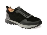 Pantofi sport LE COLONEL negri, 66739, din piele intoarsa