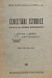 Cumpara ieftin Cercetari istorice. Revista de istorie romaneasca, anul XVII VOL XVII - 1943 - I. Minea (C176)