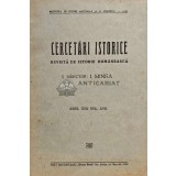 Cercetari istorice. Revista de istorie romaneasca, anul XVII VOL XVII - 1943 - I. Minea (C176)