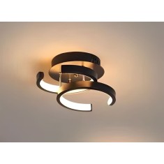 Lustra LED moderna cu 3 functii 18W lumina calda/rece/neutra- culoare negru