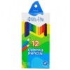 Creioane Colorate Marco Bicolor 12/24 buc, Set Profesional Desen, Grif 2.9mm, Multicolor, Lemn