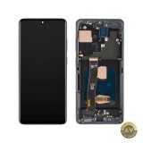 Display cu Touchscreen MP compatibil cu Samsung Galaxy S20 Ultra G988 cu Rama Versiune OLED Negru