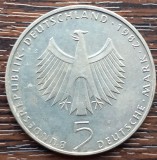 (M1978) MONEDA GERMANIA - 5 MARK 1982, LIT. F, CONFERINTA ONU PT MEDIU, Europa