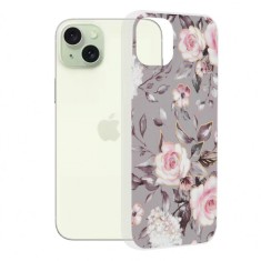 Husa pentru Apple iPhone 15 Plus, Techsuit, Marble, Gri foto