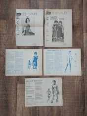 Lot 5 tipare croitorie haine - din reviste