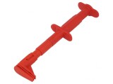 Clips Măsurare Crocodil 5A 1kVDC Roșie 4mm