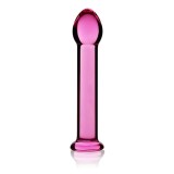 Dildo Clasic Din Sticla Borosilicata Glass Romance, Roz, 16 cm, Lovetoy