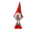 Decoratiune Gnome w red hat, Decoris, 14x12x50 cm, poliester, multicolor