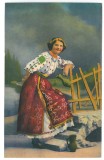 938 - TIMISOARA, ETHNIC woman, Port Popular, Romania - old postcard - unused, Necirculata, Printata