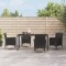 vidaXL Set mobilier de grădină cu perne, 5 piese, negru, poliratan 3187326