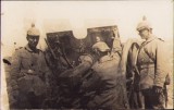 P1749N Artileriști germani cu tun de c&acirc;mp M1896 calibru 77 mm, cca Primul Război Mondial