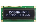 Afișaj LCD alfanumeric VA 16x2 - Dimensiuni 80x36x13,2mm LED