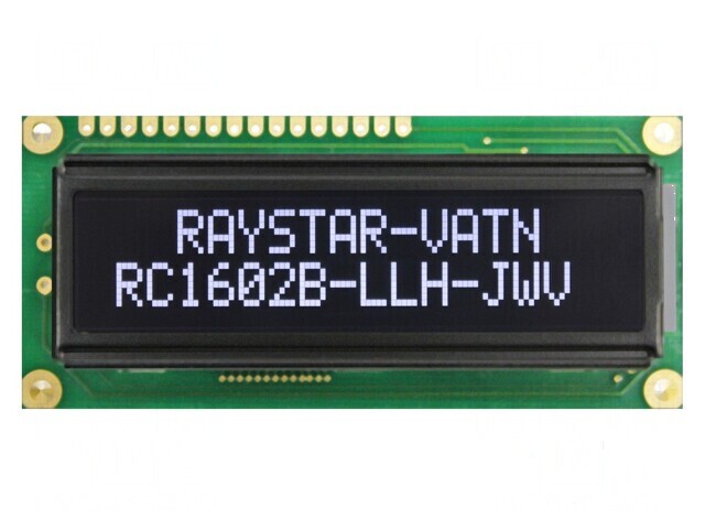 Afișaj LCD alfanumeric VA 16x2 - Dimensiuni 80x36x13,2mm LED