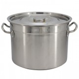 Oala Cazan Inox 0.7mm Capac, Manere, 20L 31.5cm BH313020 DNC33035