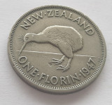 374. Moneda Noua Zeelanda 1 florin 1947