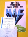 Miniposter fotbal si dedicatie originala - CLUB ATHLETIC HAVRE (Franta) centenar