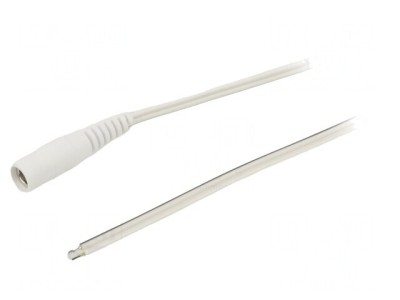 Cablu Alimentare DC 5,5/2,1 Alb 5m 2x0,5mm2 foto